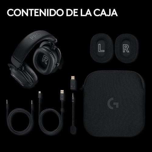 Logitech G PRO X 2 LIGHTSPEED Auriculares Inalámbricos Bluetooth Gaming Magenta