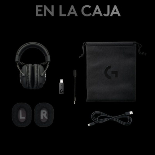 Logitech G Pro X Auriculares Gaming Inalámbricos con Lightspeed Negros