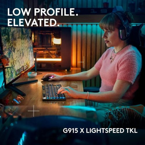 Logitech g teclado inalámbrico RGB para gaming g915 x TKL