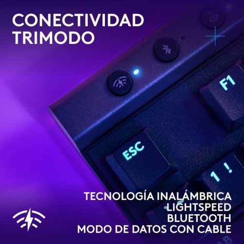 Logitech G515 LIGHTSPEED TKL Teclado Mecánico Gaming Inalámbrico Switch GL Tactile Negro
