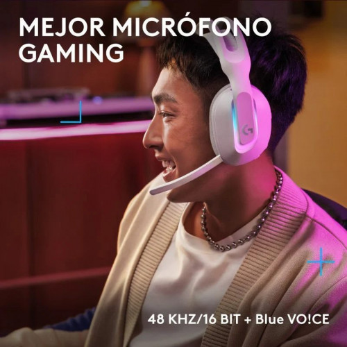 Logitech G522 LIGHTSPEED Auriculares Gaming Inalámbricos RGB Blancos