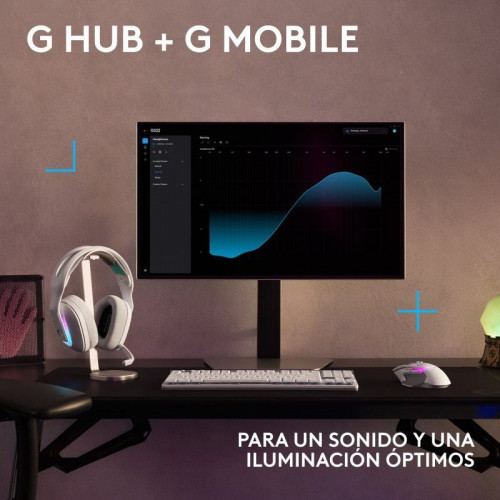 Logitech G522 LIGHTSPEED Auriculares Gaming Inalámbricos RGB Blancos