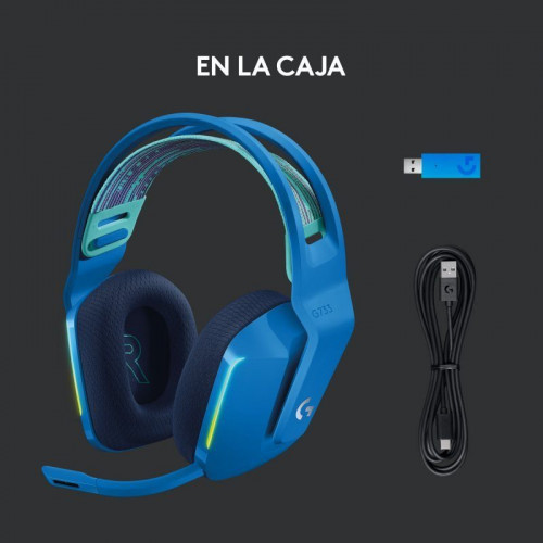 Logitech G733 Lightspeed RGB Auriculares con Micrófono Inalámbricos Gaming Azules