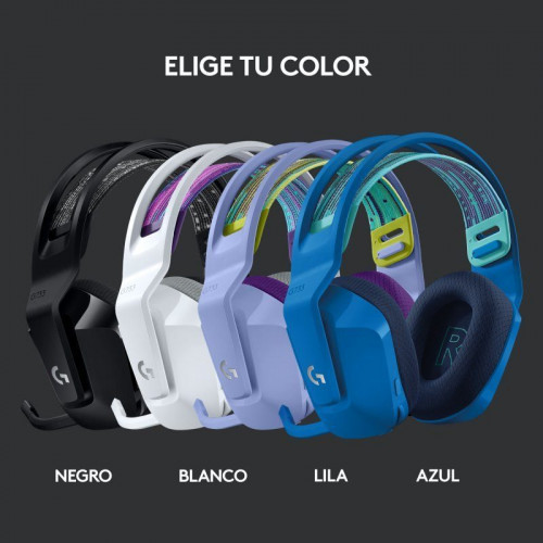 Logitech G733 Lightspeed RGB Auriculares con Micrófono Inalámbricos Gaming Azules