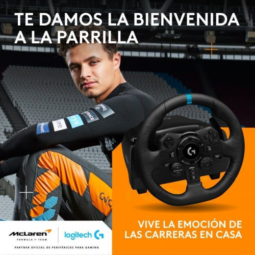 Logitech G923 Volante y Pedales para PS4/PS5/PC +LEGO Speed Champions Coche Audi Revolut F1 Team R26