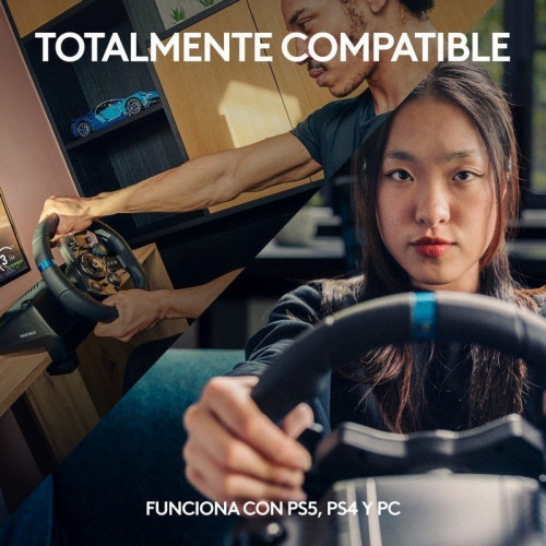 Logitech G923 Volante y Pedales para PS4/PS5/PC +LEGO Speed Champions Coche Audi Revolut F1 Team R26