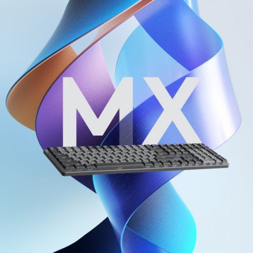Logitech MX Mechanical Clicky Teclado Mecánico Inalámbrico Bluetooth Grafito QWERTY US International