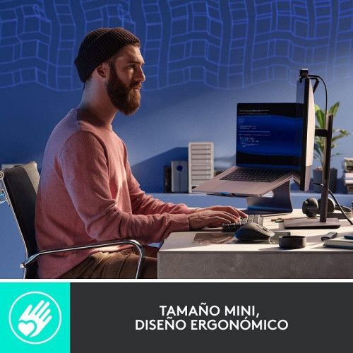 Logitech MX Mini Teclado Mecánico Retroiluminado Inalámbrico Grafito Layout US