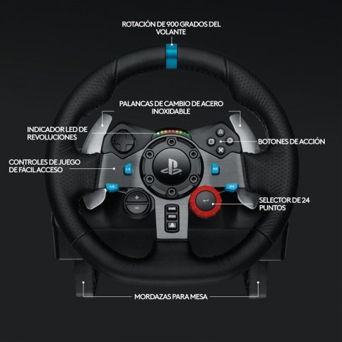 Logitech Pack G29 Volante Driving Force para PS5/PS4/PS3/PC + Logitech G432 Auriculares Gaming 7.1