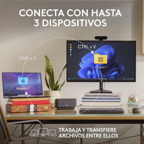 Logitech Pack MX Keys Mini Teclado Inalámbrico Bluetooth + Logitech MX Anywhere 3S Ratón Bluetooth