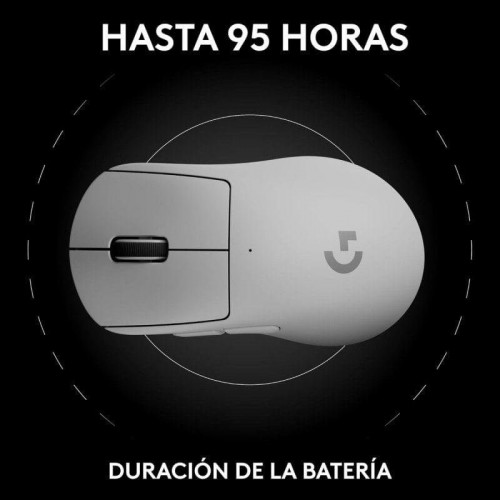 Logitech PRO X SUPERLIGHT 2 DEX Ratón Gaming Inalámbrico para Diestros 44000 DPI Blanco