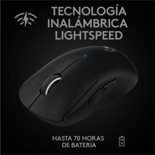 Logitech Pro X Superlight Ratón Gaming 25600DPI Negro