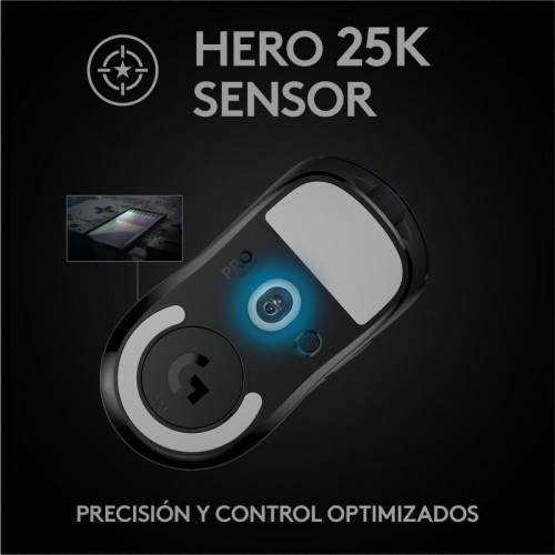 Logitech Pro X Superlight Ratón Gaming 25600DPI Negro
