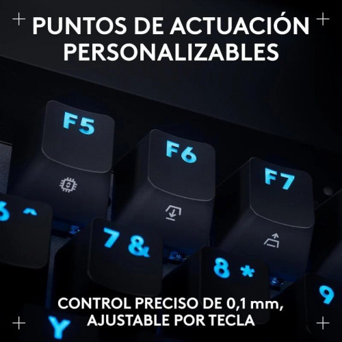 Logitech PRO X TKL RAPID Teclado Gaming Mecánico Switch Magnéticos Negro Teclado USA