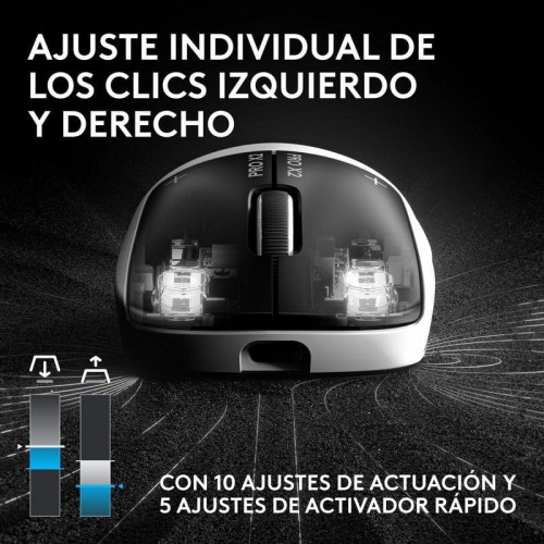 Logitech PRO X2 SUPERSTRIKE inalámbrico 44000 DPI blanco háptico LIGHTSPEED + G Pro X Auriculares Gaming Inalámbricos con Lightspeed Negros