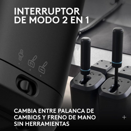Logitech RS Shifter & Handbrake Palanca 2 en 1 Cambios Secuencial y Freno de Mano para Volantes G PRO