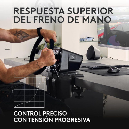 Logitech RS Shifter & Handbrake Palanca 2 en 1 Cambios Secuencial y Freno de Mano para Volantes G PRO