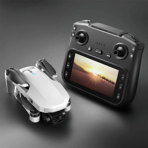 LSRC LSRC S-X1 GPS 5G FPV Digital con control remoto de pantalla LCD de 5.9 pulgadas,cámara dual 1080P HD,gimbal EIS de 3 ejes,posicionamiento por flu