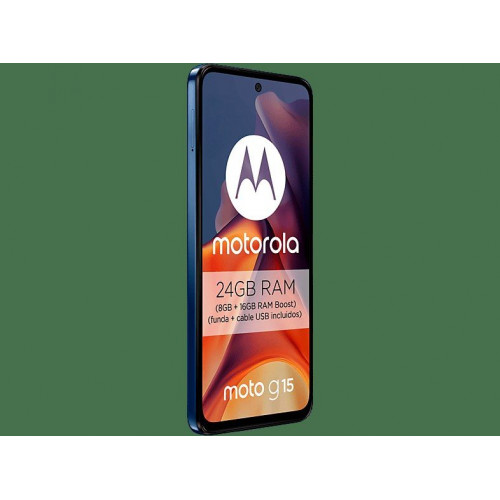 Móvil - Motorola Moto g15, Navy Peony, 512 GB, 8 GB RAM, 6.72