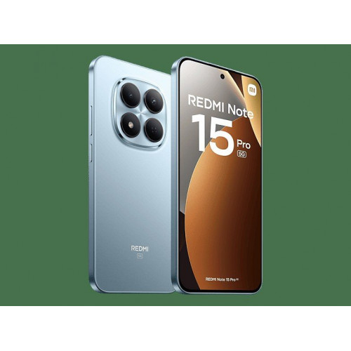 Móvil - Xiaomi Redmi Note 15 Pro 5G, Azul glaciar, 256 GB, 8 GB RAM, 6.83