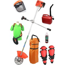 MADER Desbrozadora de gasolina 00441 de 1470 w de potencia + accesorios
