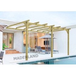 Maderland Pérgola Adosada de madera maciza Oviedo