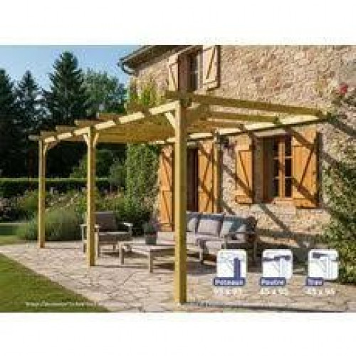 Maderland Pérgola Adosada de madera maciza Oviedo