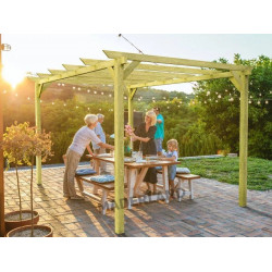 Maderland Pérgola de madera maciza Jerez