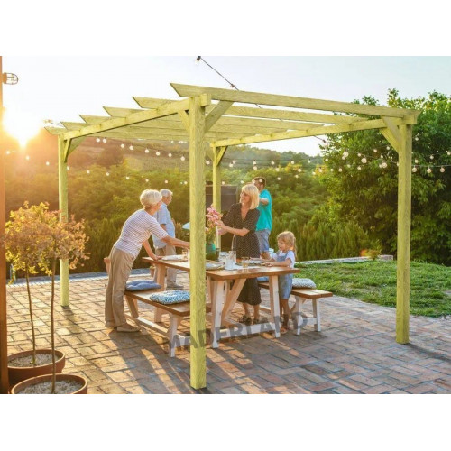 Maderland Pérgola de madera maciza Jerez