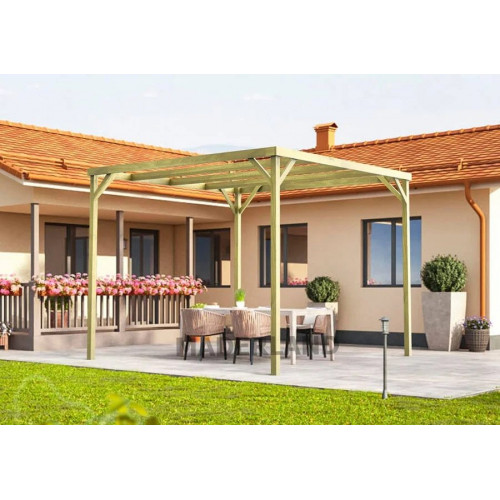 Maderland Pérgola de Madera Maciza Mataró