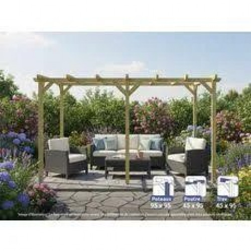Maderland Pérgola de madera Modelo Barcelona