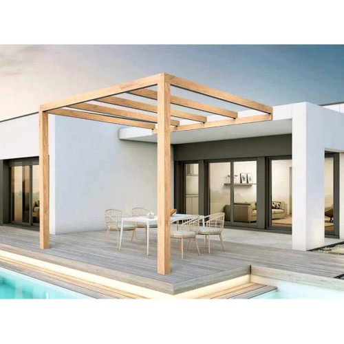Maderland Pérgola Laminada Adosada de Madera Burgos
