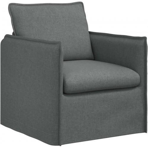 Maison exclusive juego de sofá 2 uds. gris oscuro tela