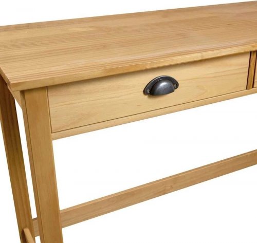 Maison Exclusive Mesa consola Hill con 2 cajones madera pino 110x45x74 cm