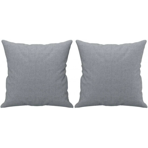 Maison Exclusive Sofá de 2 Plazas Con Cojines Tela Gris Claro 140 cm