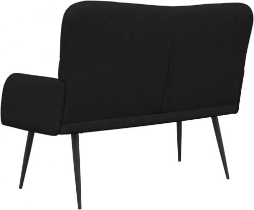 Maison Exclusive - Sofá de 2 Plazas Negro 115 X 61 X 87 cm Tela