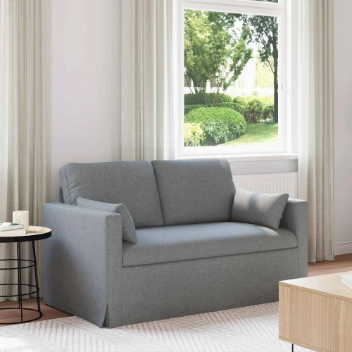 Maison exclusive sofá gris claro 139 x 78 x 80 cm tela