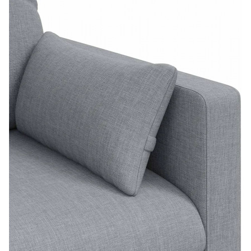 Maison exclusive sofá gris claro 139 x 78 x 80 cm tela
