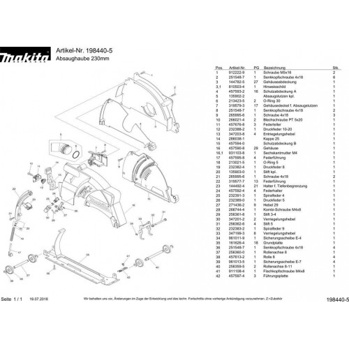 Makita Campana extractora (198440-5)