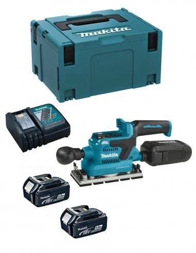 Makita DBO380RTJ Lijadora Orbital BL 18V LXT 93x185mm 5Ah 2