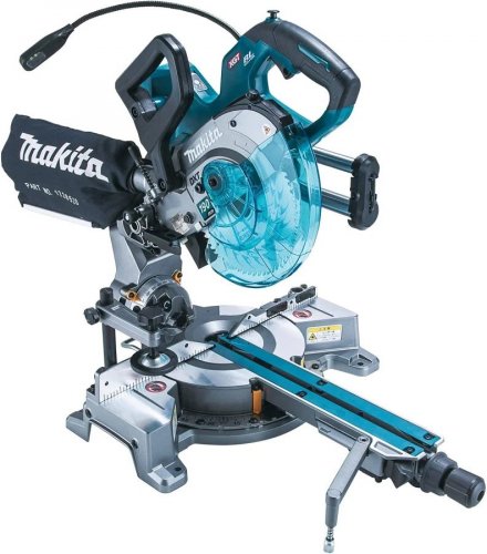 Makita Ingletadora telescópica a batería 40Vmax 190 mm LS008GZ solo herramienta