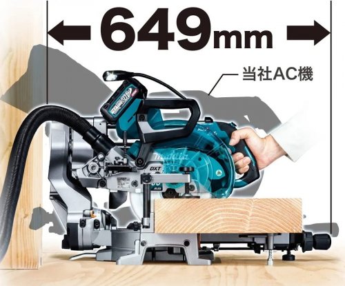 Makita Ingletadora telescópica a batería 40Vmax 190 mm LS008GZ solo herramienta