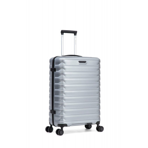 Maleta trolley grande polipropileno revesrse zipper 77 cms 3,4 kg. Gris claro