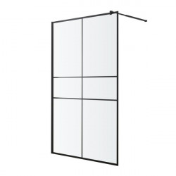 Mampara de ducha fija Izza negro 100cm