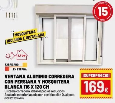 Mampara de ducha frontal 120 cm