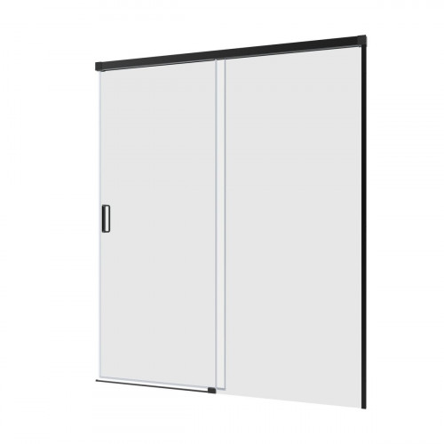 Mampara de ducha frontal corredera Neo perfil negro (176.5-180.5)x200 cm