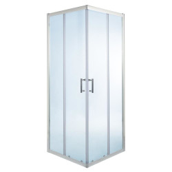 Mampara de ducha rectangular transparente 190x120x70cm onega
