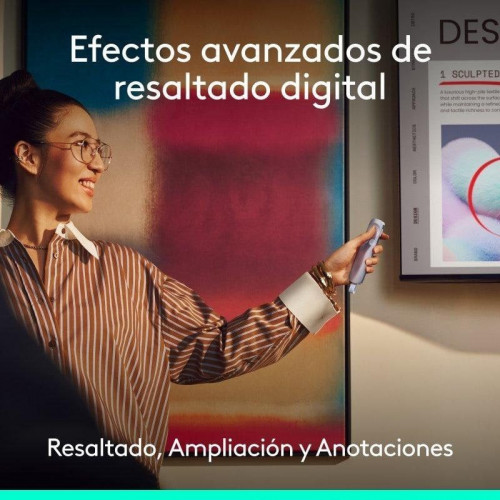 Mando a distancia Logitech Spotlight 2 Lila Bluetooth USB-C
