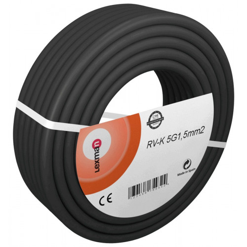Manguera RVK LEXMAN negro 5G1,5 100 m