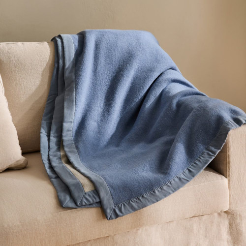 Manta de cama pura lana virgen Princess EuroVolter Azul